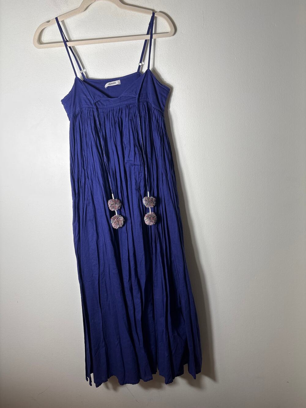 V.D.E. Vinster Navy Spaghetti Strap Maxi Dress Sz S